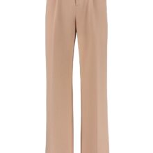 IVI Collection - Resort 25_25105014_taupe IVI collection SOLID JERSEY hochwertige Buntfaltenhose in den Farben taupe aus der Resort25 Kollektion. IVI collection SOLID JERSEY high-quality pleated trousers in taupe from the Resort25 collection.