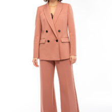 25108013_1 IVI collection SOLID JERSEY hochwertige Buntfaltenhose in den Farben rose aus der Resort25 Kollektion. IVI collection SOLID JERSEY high-quality pleated trouser in rose from the Resort25 collection.