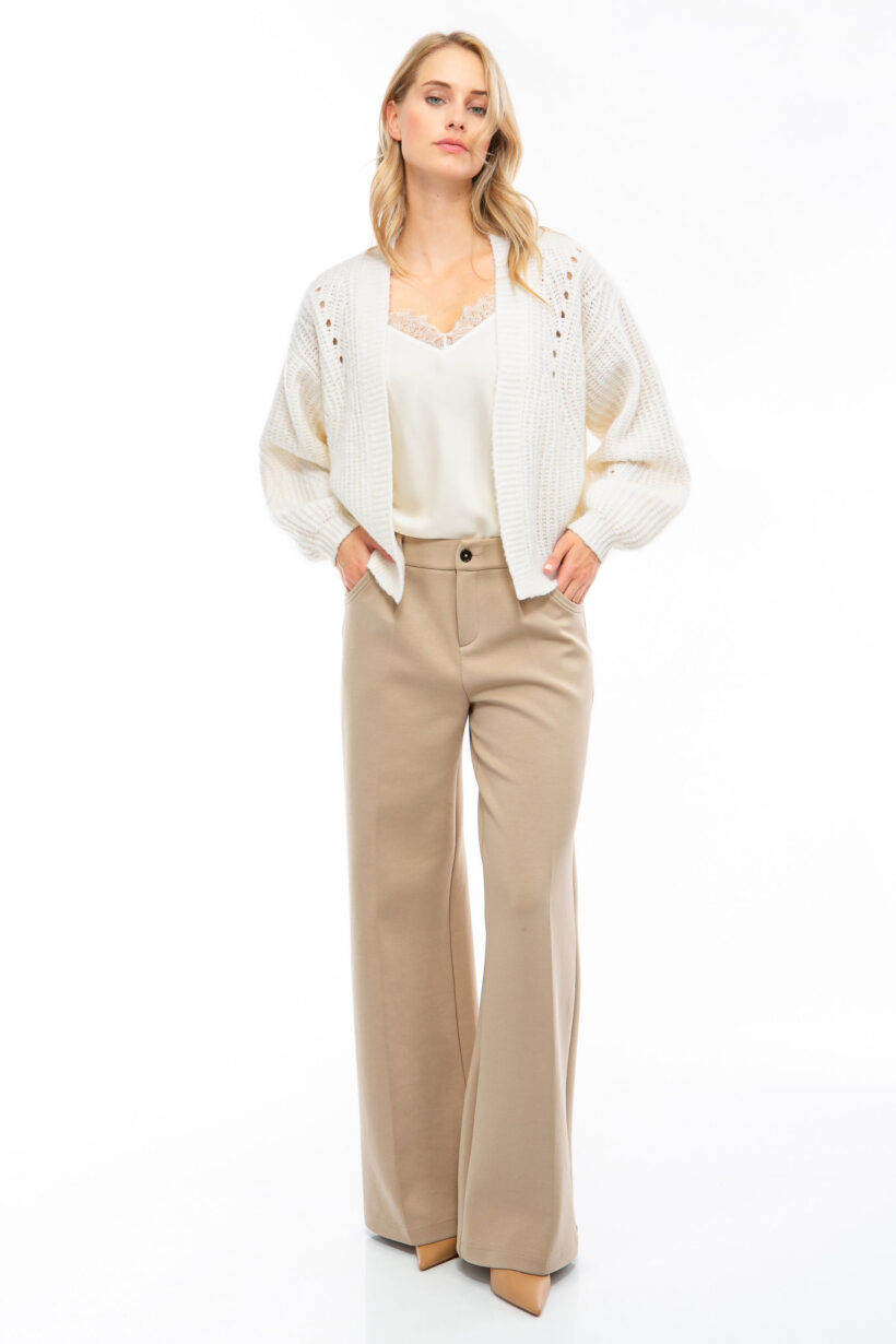 25110029_1 IVI collection SOLID JERSEY hochwertige Buntfaltenhose in den Farben taupe aus der Resort25 Kollektion.
IVI collection SOLID JERSEY high-quality pleated trousers in taupe from the Resort25 collection.