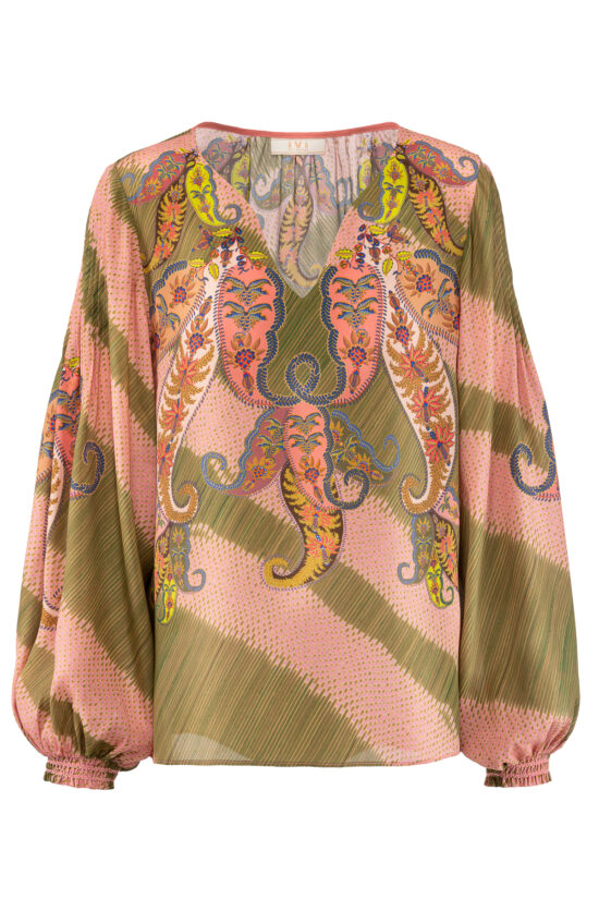 RUSTIC PAISLEY Bluse