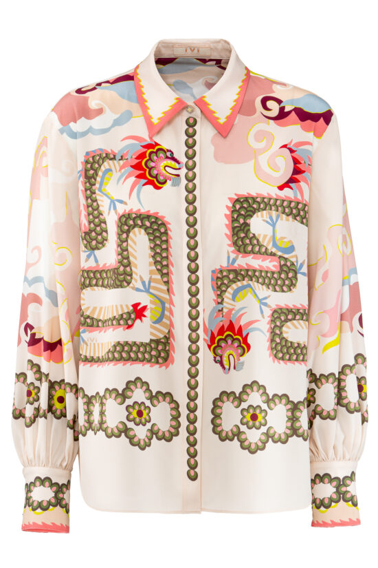 DRAGON Hemdbluse aus Seide