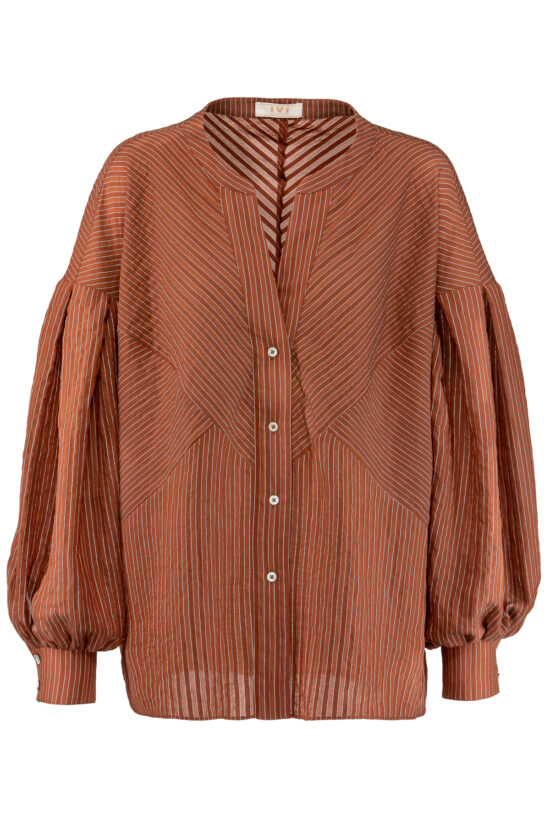 STRIPES Western-Bluse, hazel