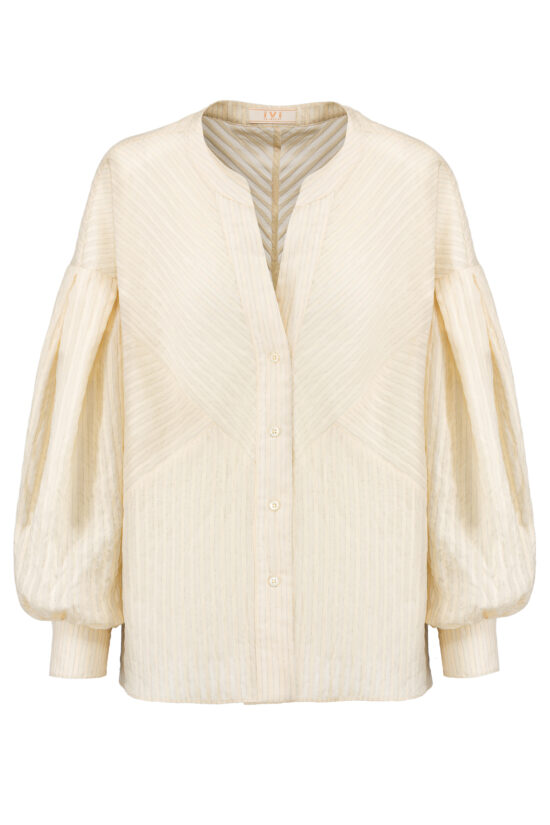 STRIPES Western-Bluse, ivory