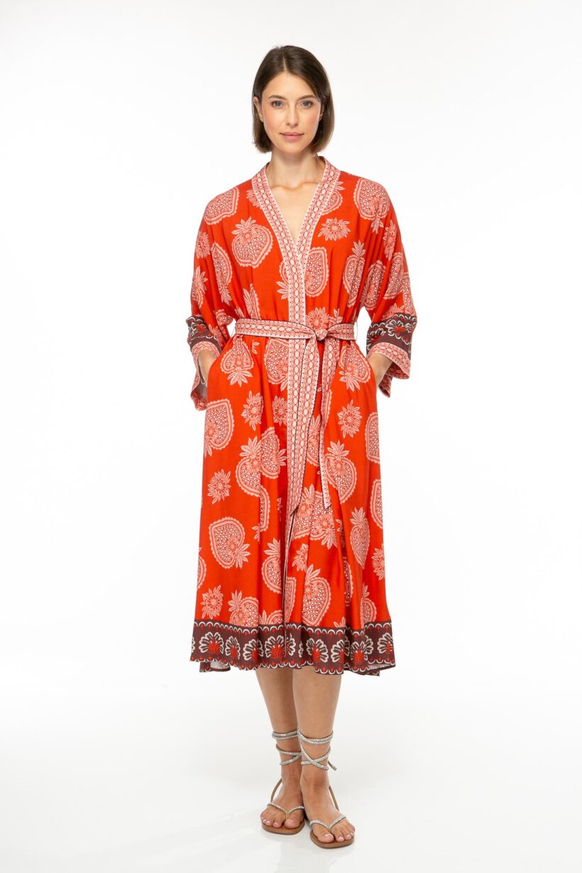 sachin and babi light blue dress Kaftan Dress - Pink Viscose Rayon Floral main image 0