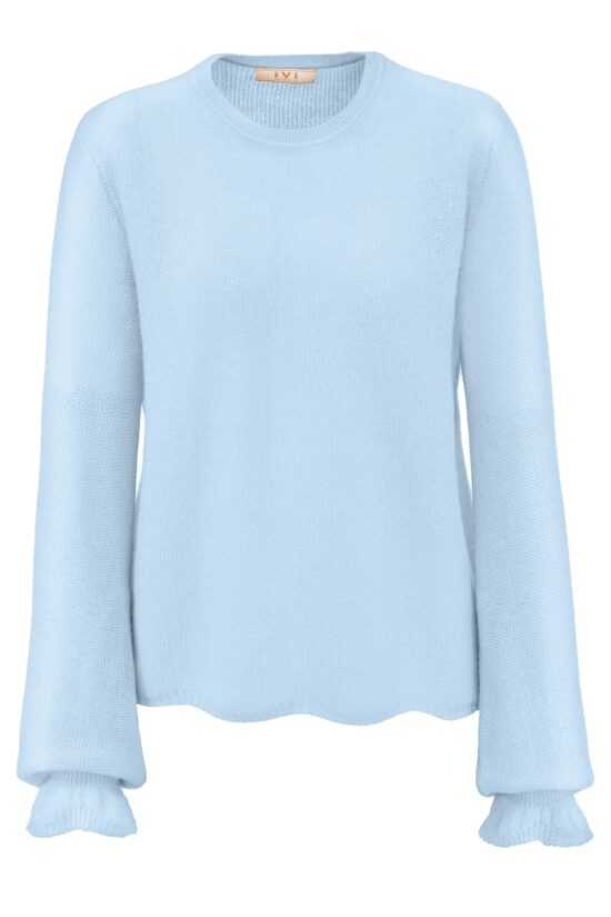 Produktbild: SOLID KNIT Kaschmir Pullover in bleue.