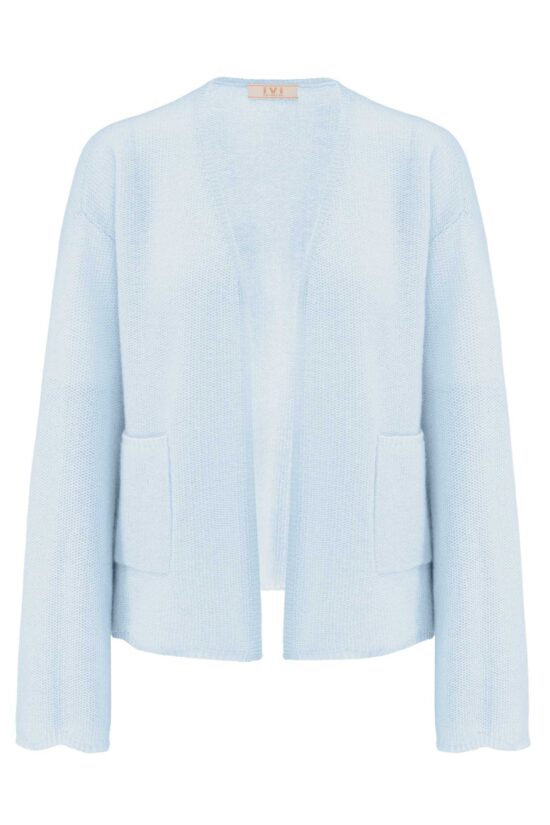 Produktbild: SOLID KNIT Kaschmir Cardigan in bleue.