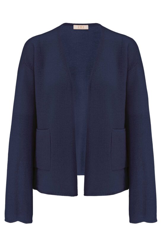 Produktbild: SOLID KNIT Kaschmir Cardigan in midnight blau.