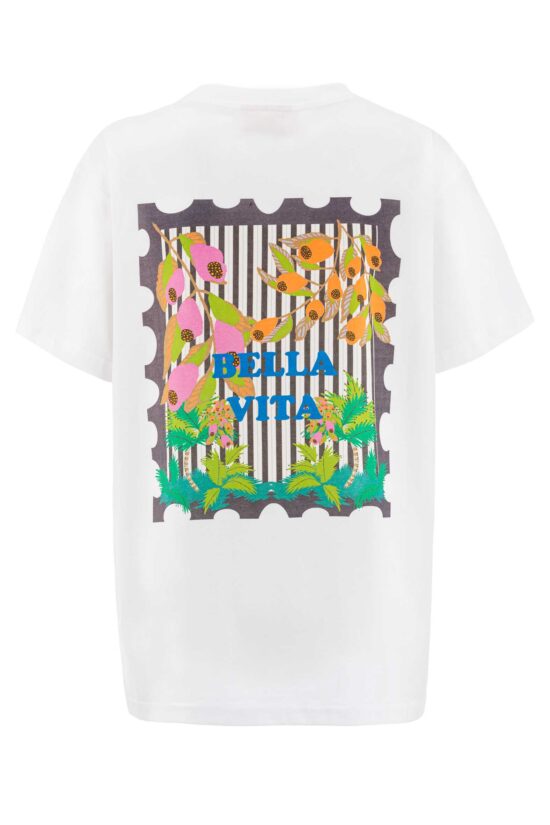 Produktbild: CAMOU Tshirt mit Backprint. Bild von hinten.