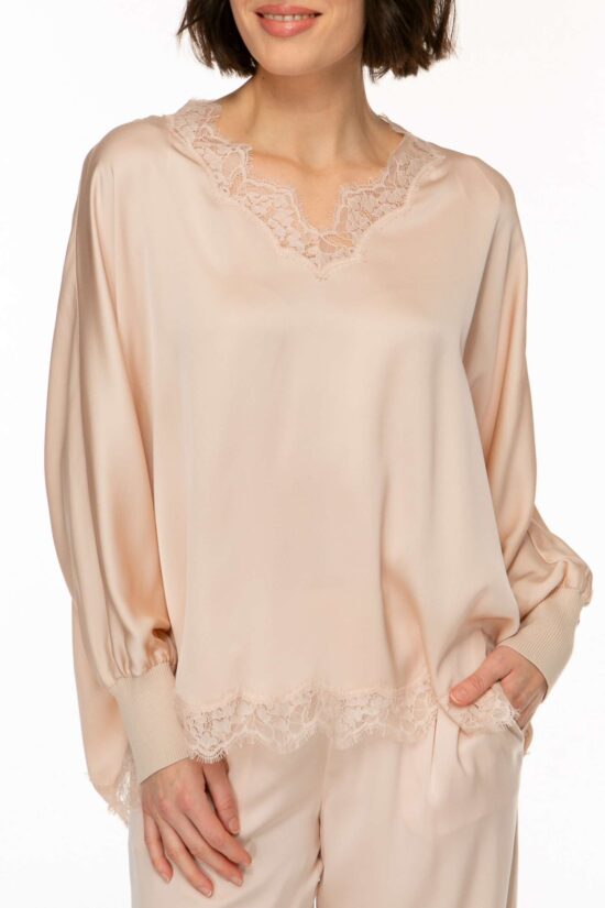 SOLID LACE Tunika, light sand