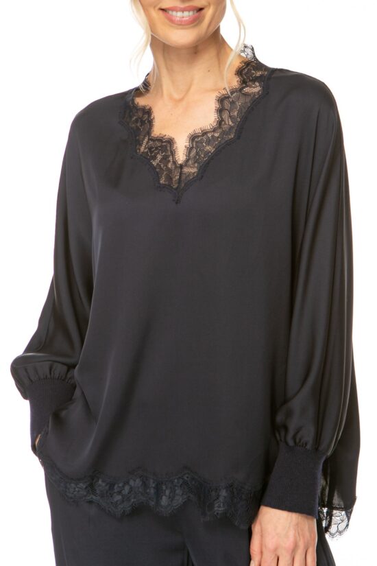 SOLID LACE Tunika, midnight