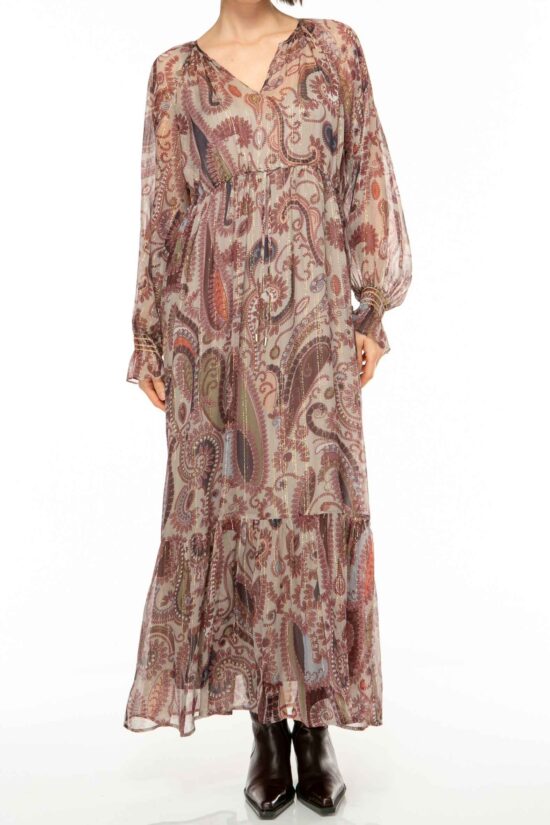 CRYSTAL PAISLEY Maxikleid