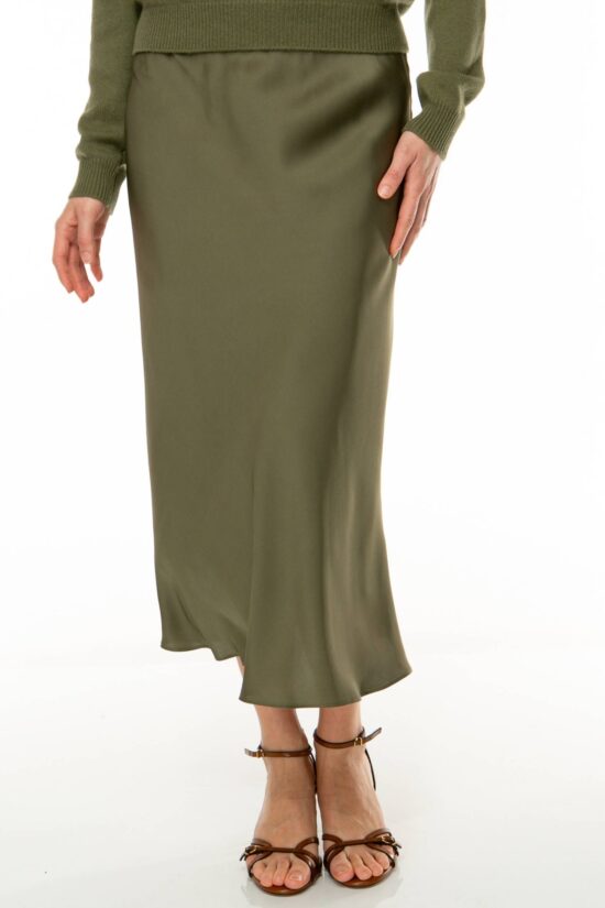 SOLID SILK Midirock olive