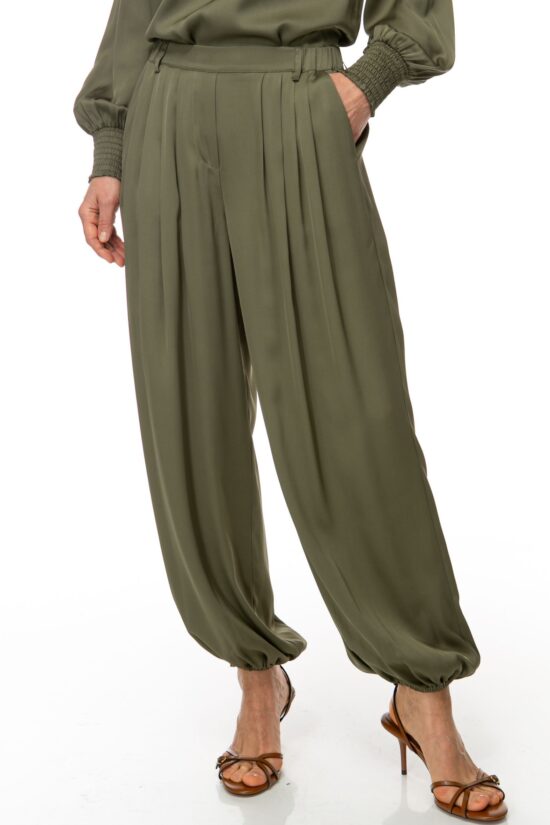 SOLID SILK Pumphose olive