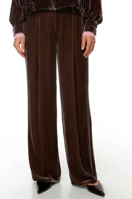 VELVET WHISPER Hose, dunkelbraun