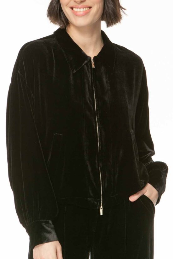 VELVET WHISPER Blouson, schwarz