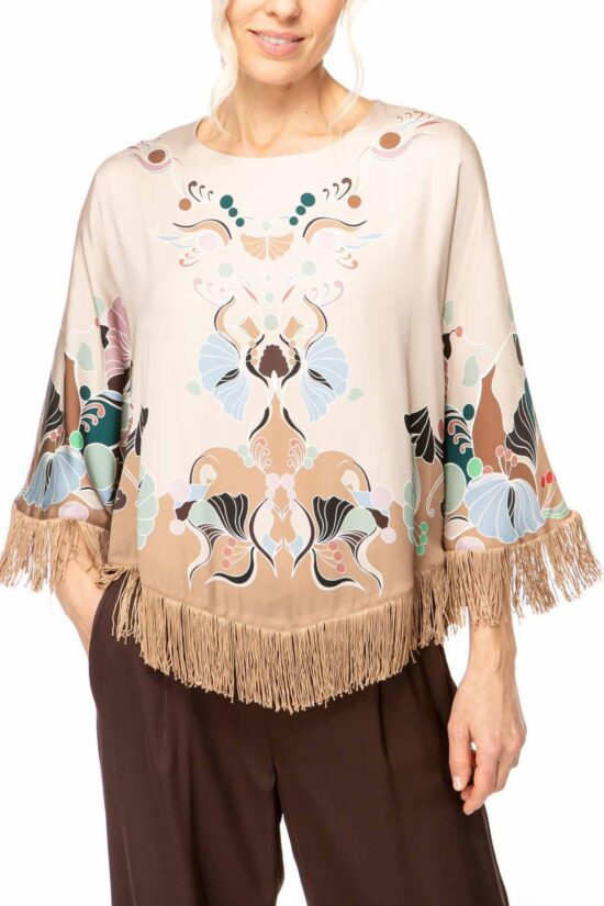 FLEUR D'ART Cape Bluse