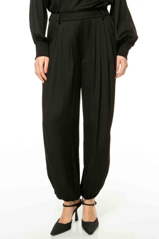 SOLID SILK Pumphose, schwarz